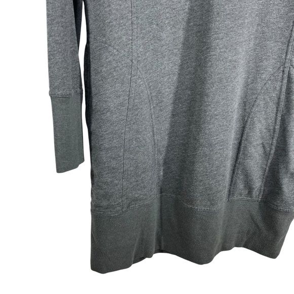 TOAD & CO. Women's BFT Hooded Dress Longsleeve Charcoal Grey Fleece Size Large - Picture 2 of 6